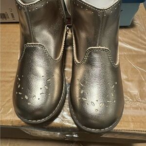 Toddler Girl Stride Rite Stylish Metallic Kids Boots Size 9.5